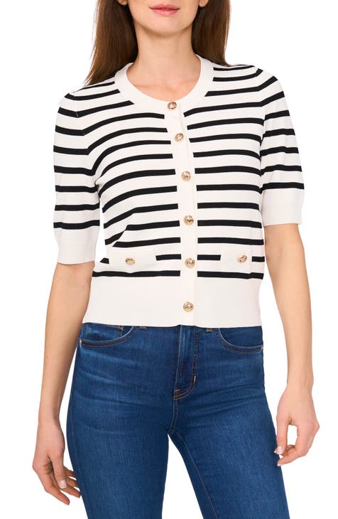 Yemak womens cropped bolero button down short sleeve cardigan sweater