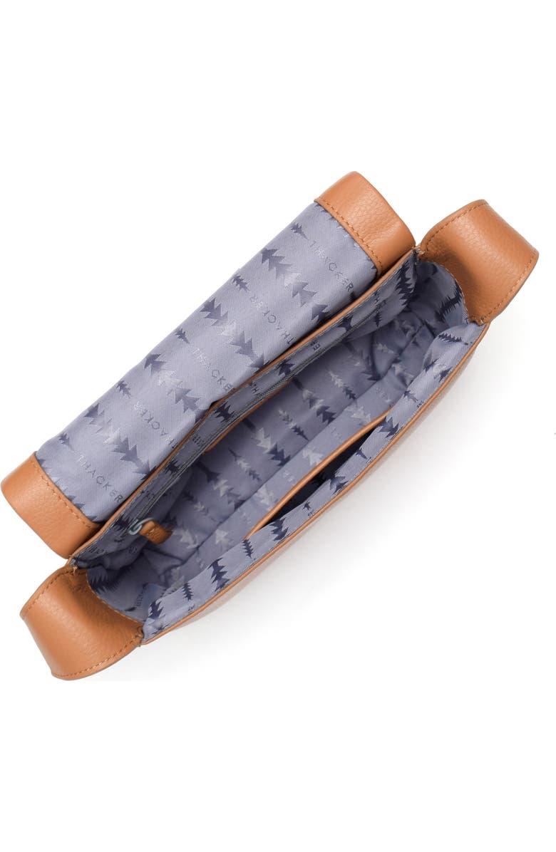 Thacker Jennie Flap Pebbled Leather Crossbody Bag, Alternate, color, Cognac