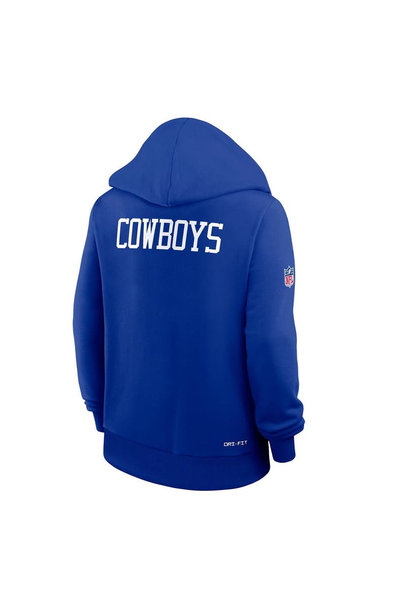 Nike Women's Nike Royal Dallas Cowboys Throwback Sideline Standard Issue Dri-FIT Hoodie, Alternate, color, Royal
