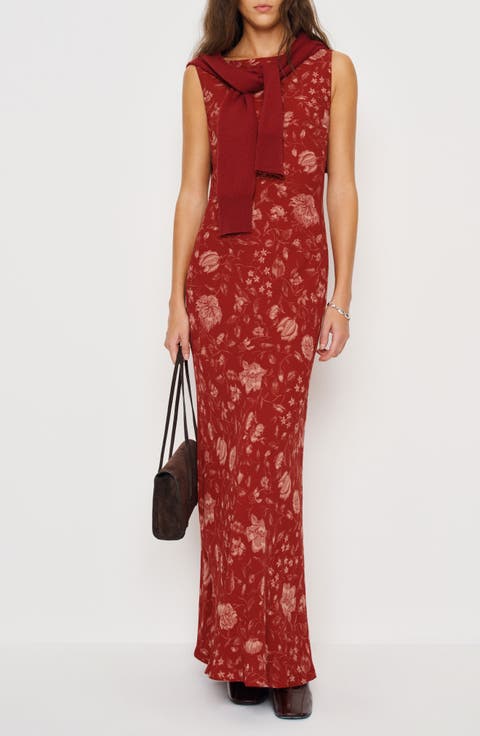 Prescott Floral Column Maxi Dress
