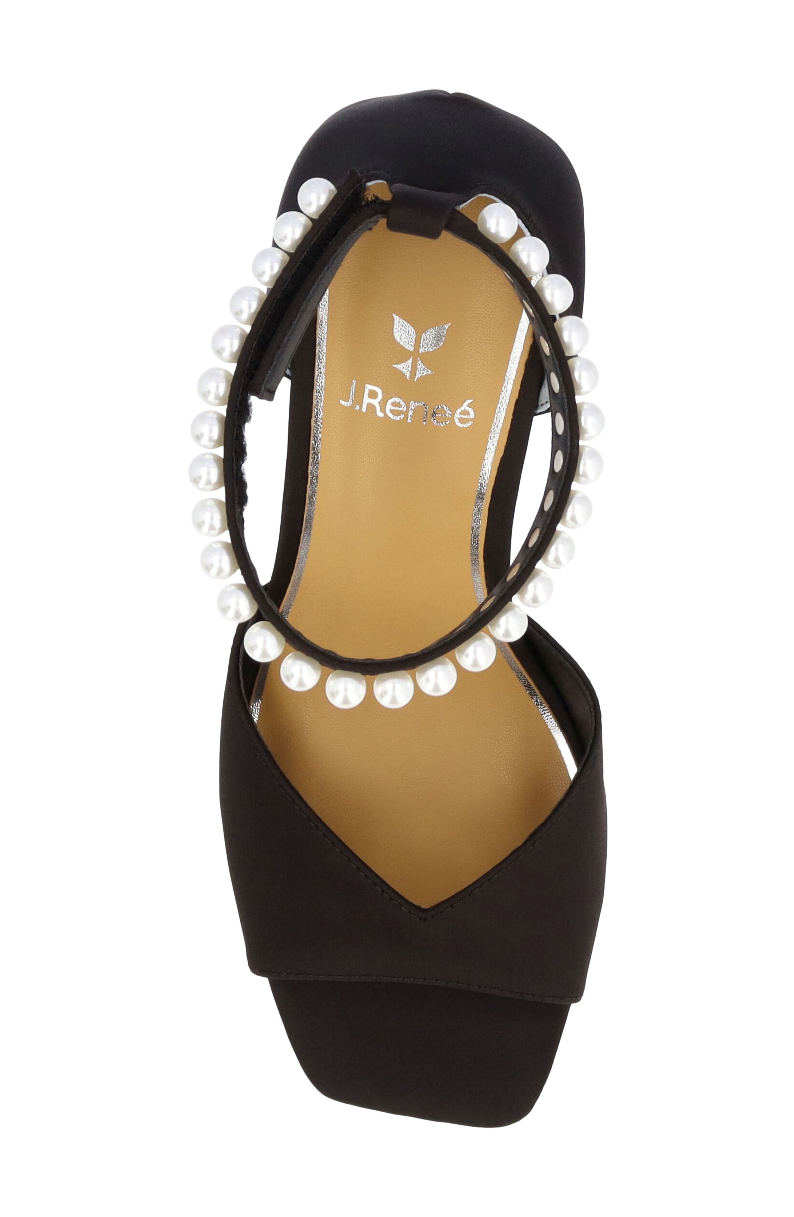 J. Reneé Nerida Ankle Strap Sandal, Alternate, color, Black