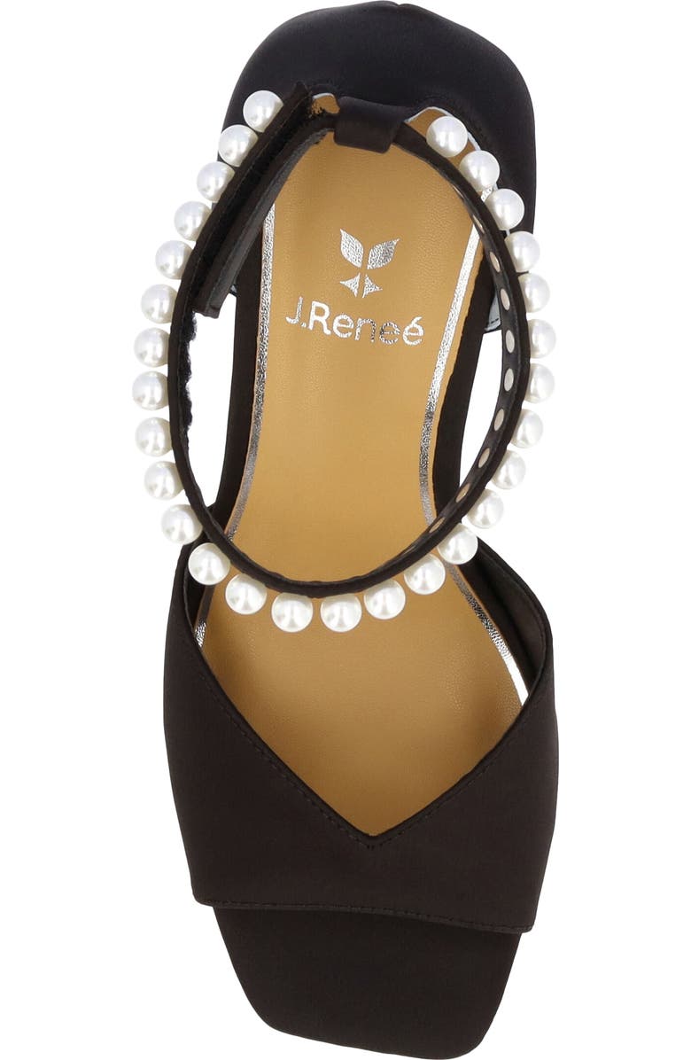 J. Reneé Nerida Ankle Strap Sandal, Alternate, color, Black