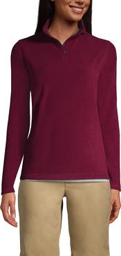 Lands' End School Uniform Young  Lightweight Fleece Quarter Zip Pullover