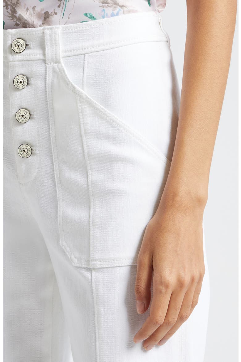 Benji Wide Leg Jeans, Alternate, color, WHITE