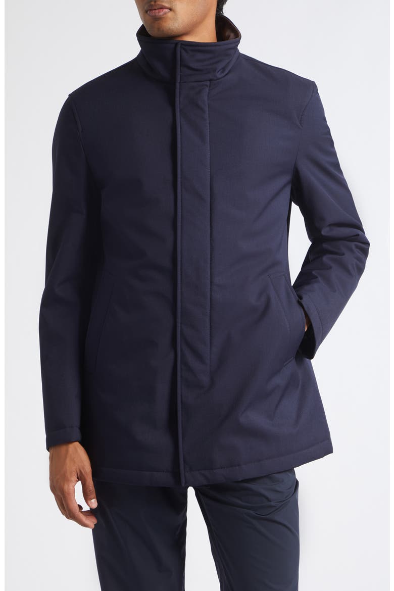 Water Repellent Tech Twill Car Coat, Main, color, 9250 NAVY