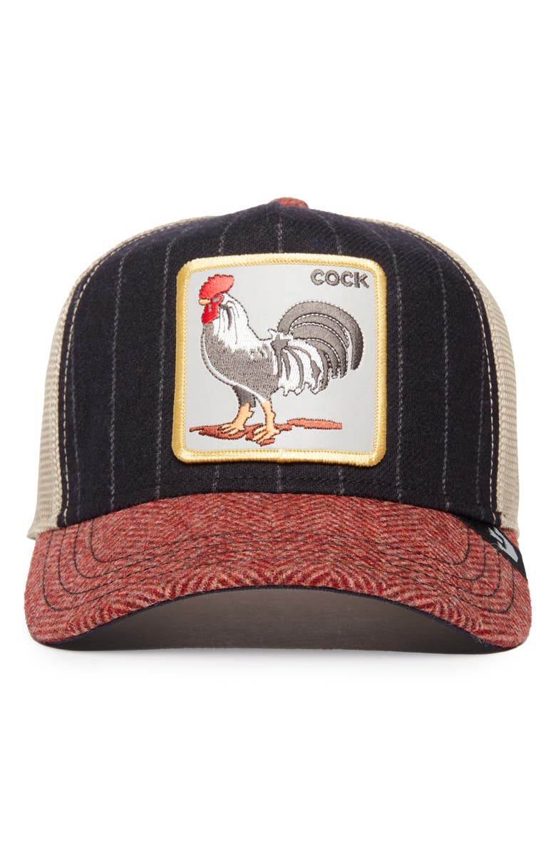 Goorin Bros. Moon Rooster Trucker Hat, Alternate, color, Navy