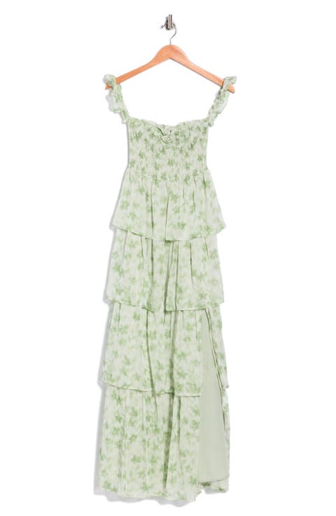 Yoryu Chiffon Printed Long Dress