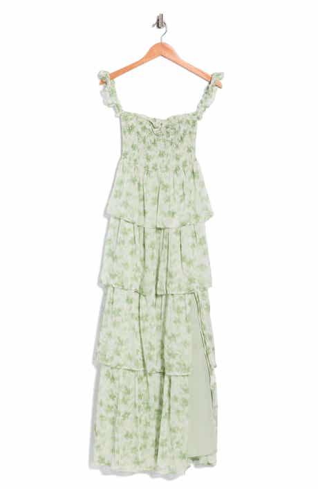 Beivy Yoryu Chiffon Printed Long Dress
