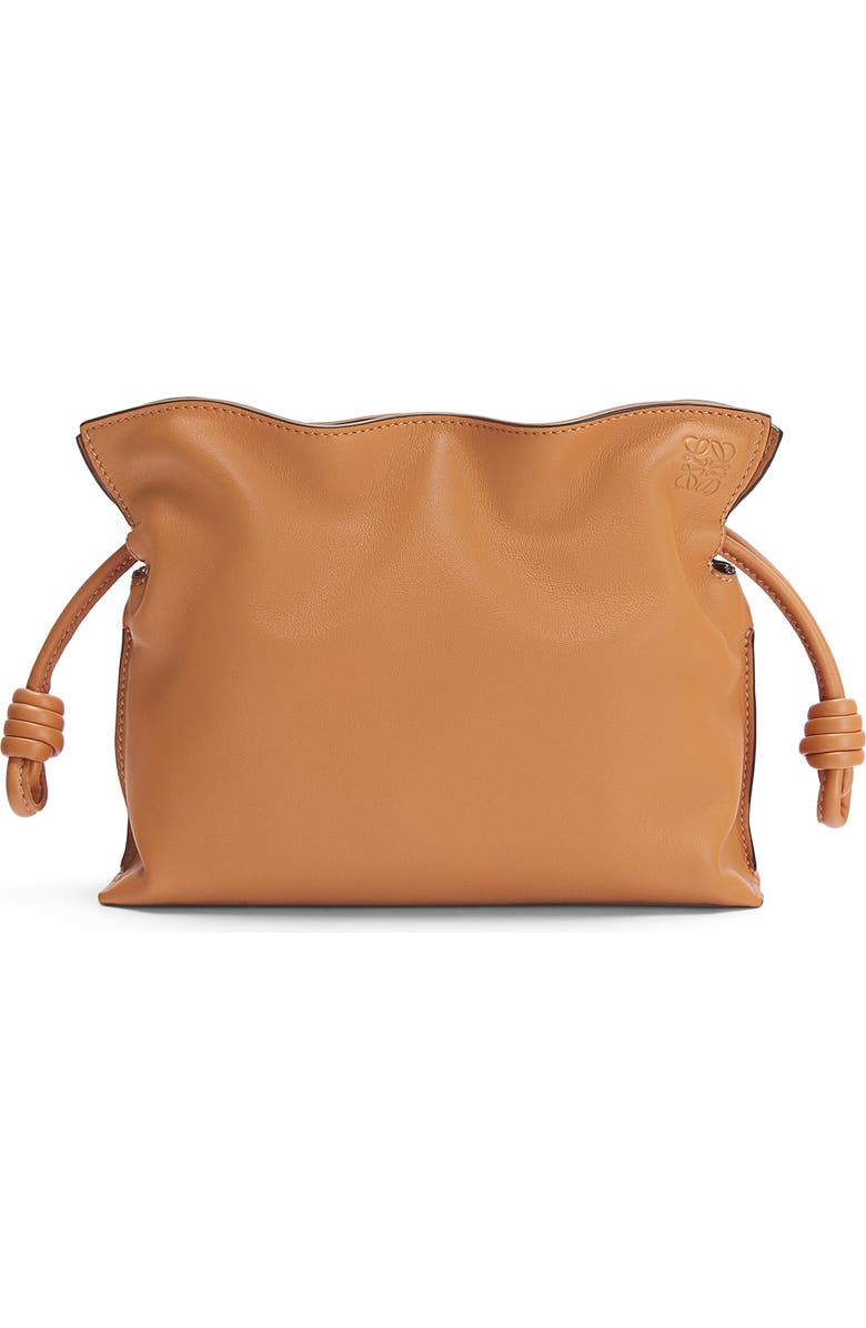 Loewe Nano Flamenco Leather Clutch, Main, color,