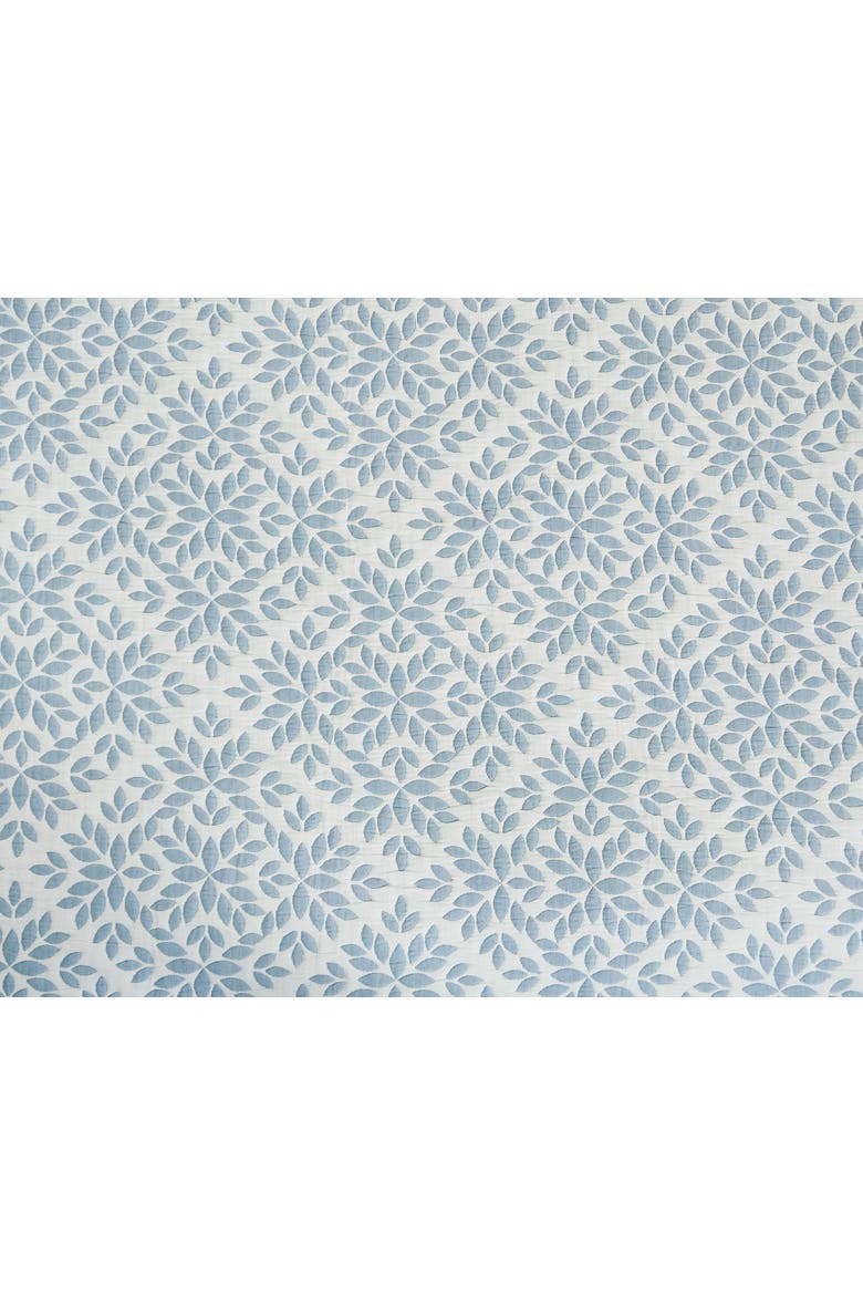 Leaves Jacquard Cotton Cover Quilt Set  - Reversible and Machine Washable, Alternate, color, Blue