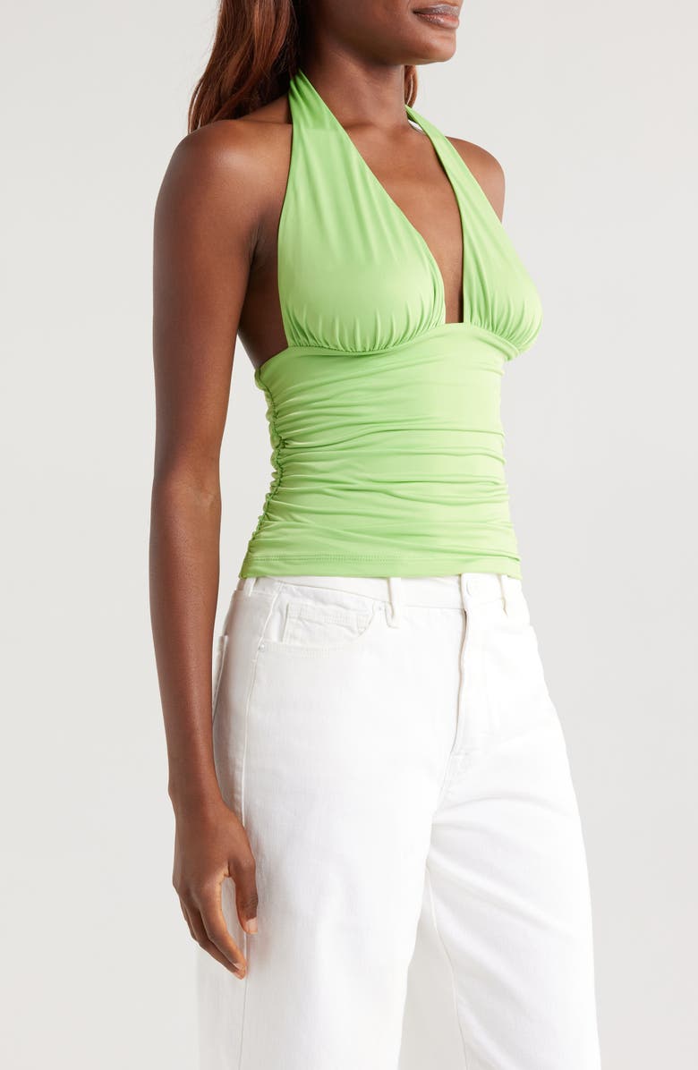 Good American Slinky Jersey Halter Top, Alternate, color, 