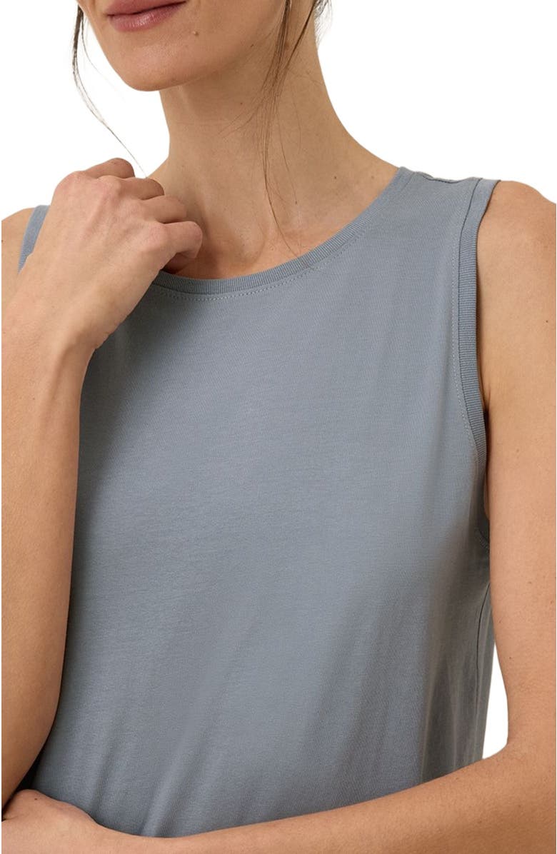 Pact Organic Cotton Softspun High Neck Tank, Alternate, color, Smoke