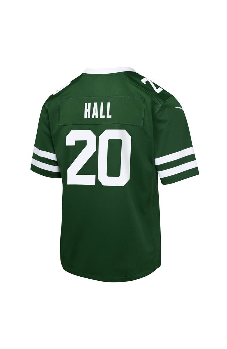 Nike Youth Nike Breece Hall Legacy Green New York Jets Game Jersey, Alternate, color, Green