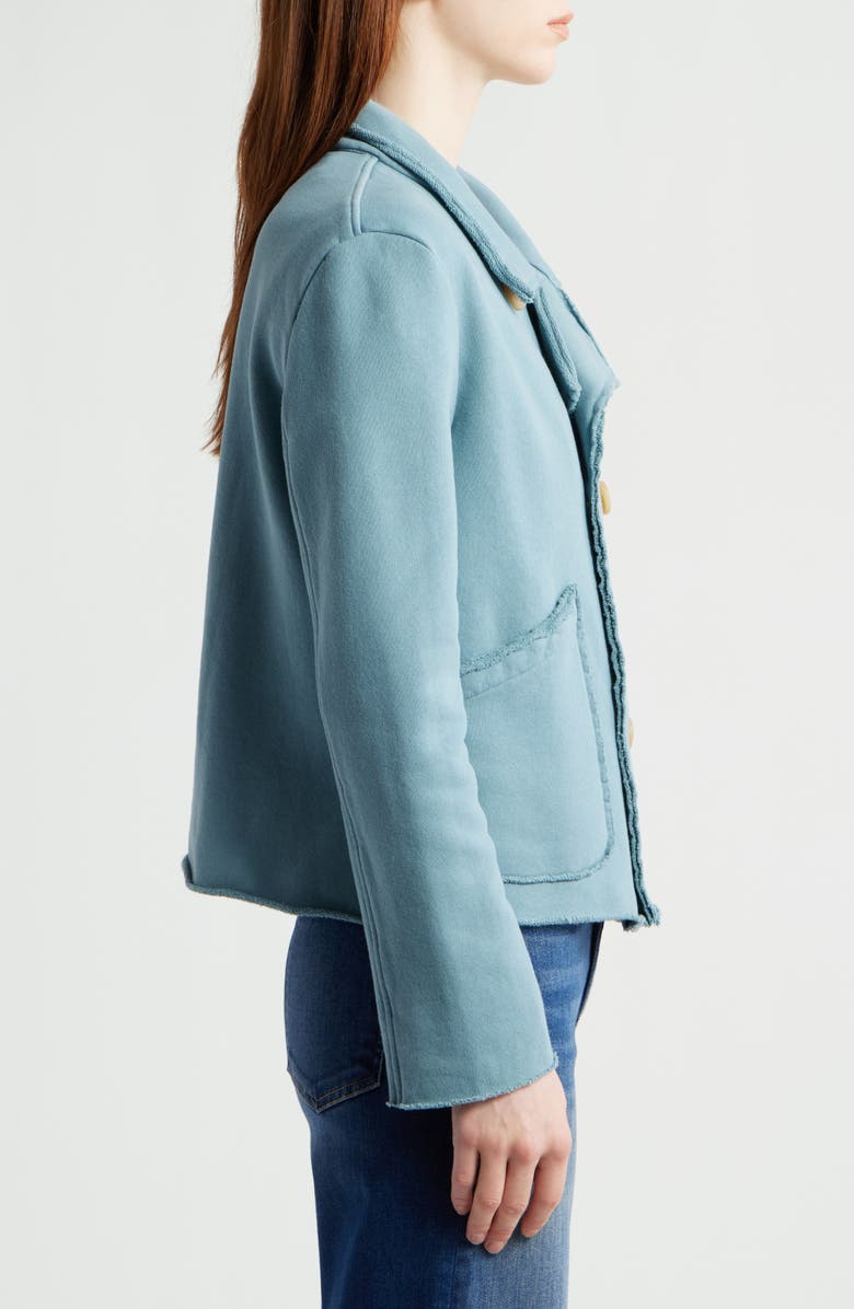 Frank & Eileen Mini Belfast Crop Knit Peacoat, Alternate, color,