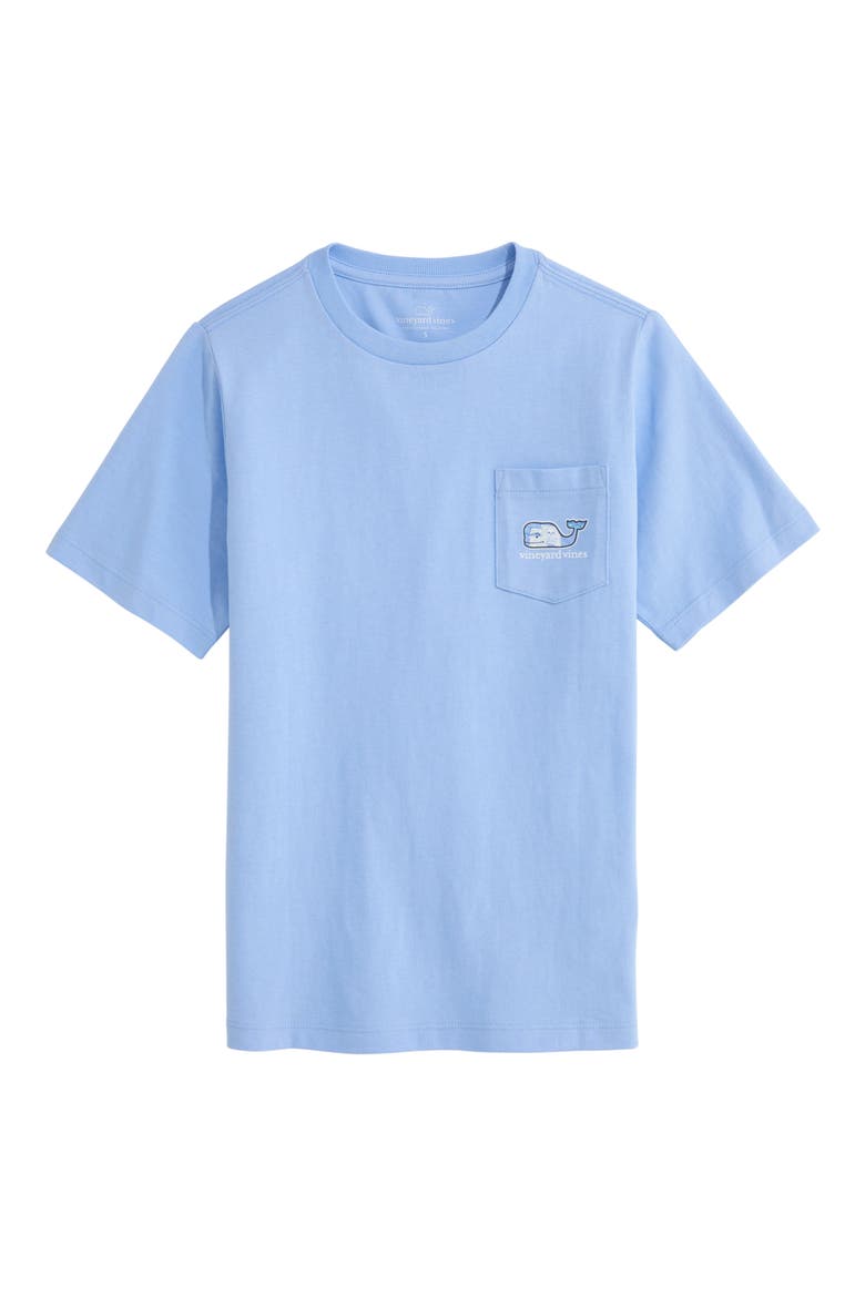 Kids' Keys Scene Whale Cotton Graphic Pocket T-Shirt, Main, color, SERENITY BLUE