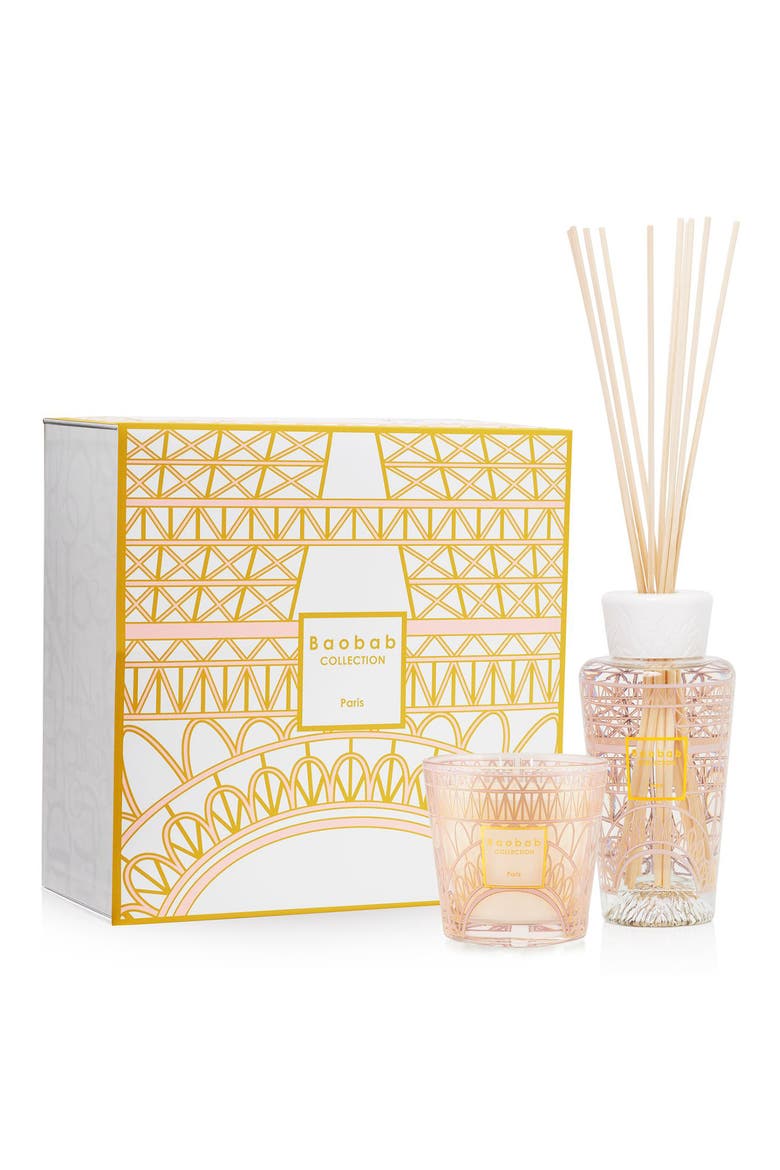 My First Baobab Paris Candle & Diffuser Set, Main, color, GOLD