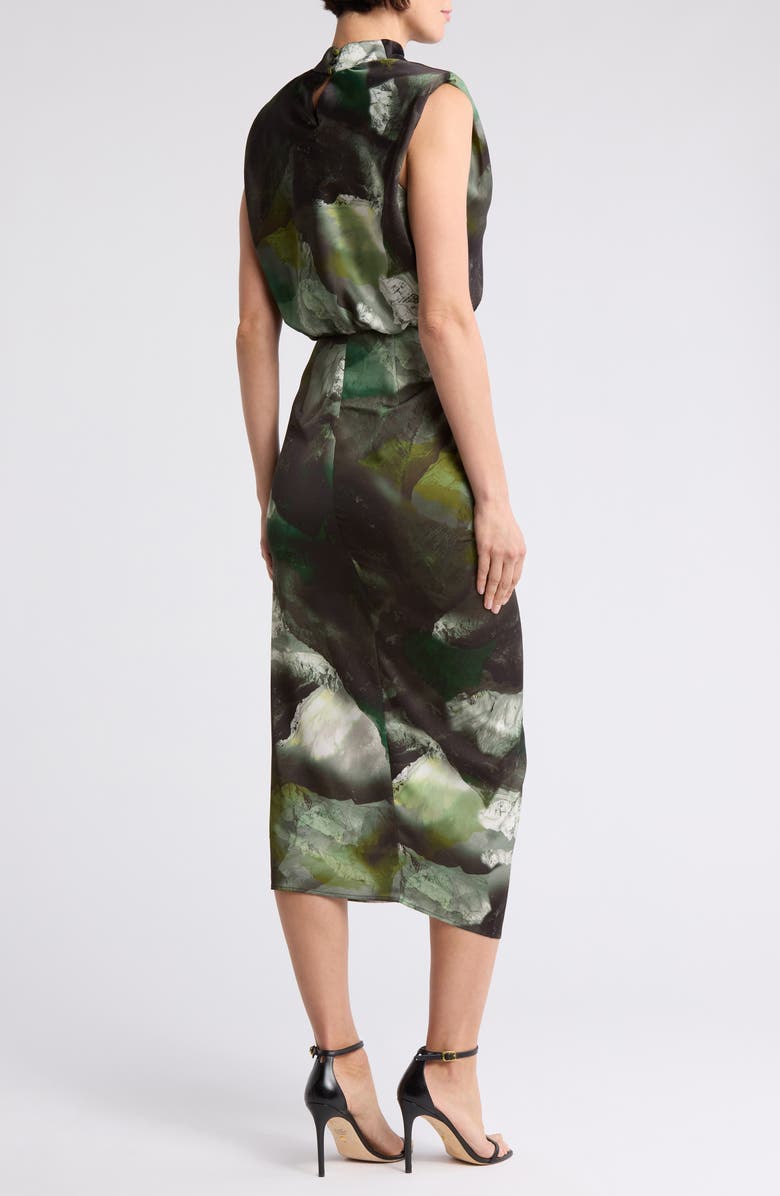 AllSaints Isa Sleeveless Dress, Alternate, color, Appalachian Black