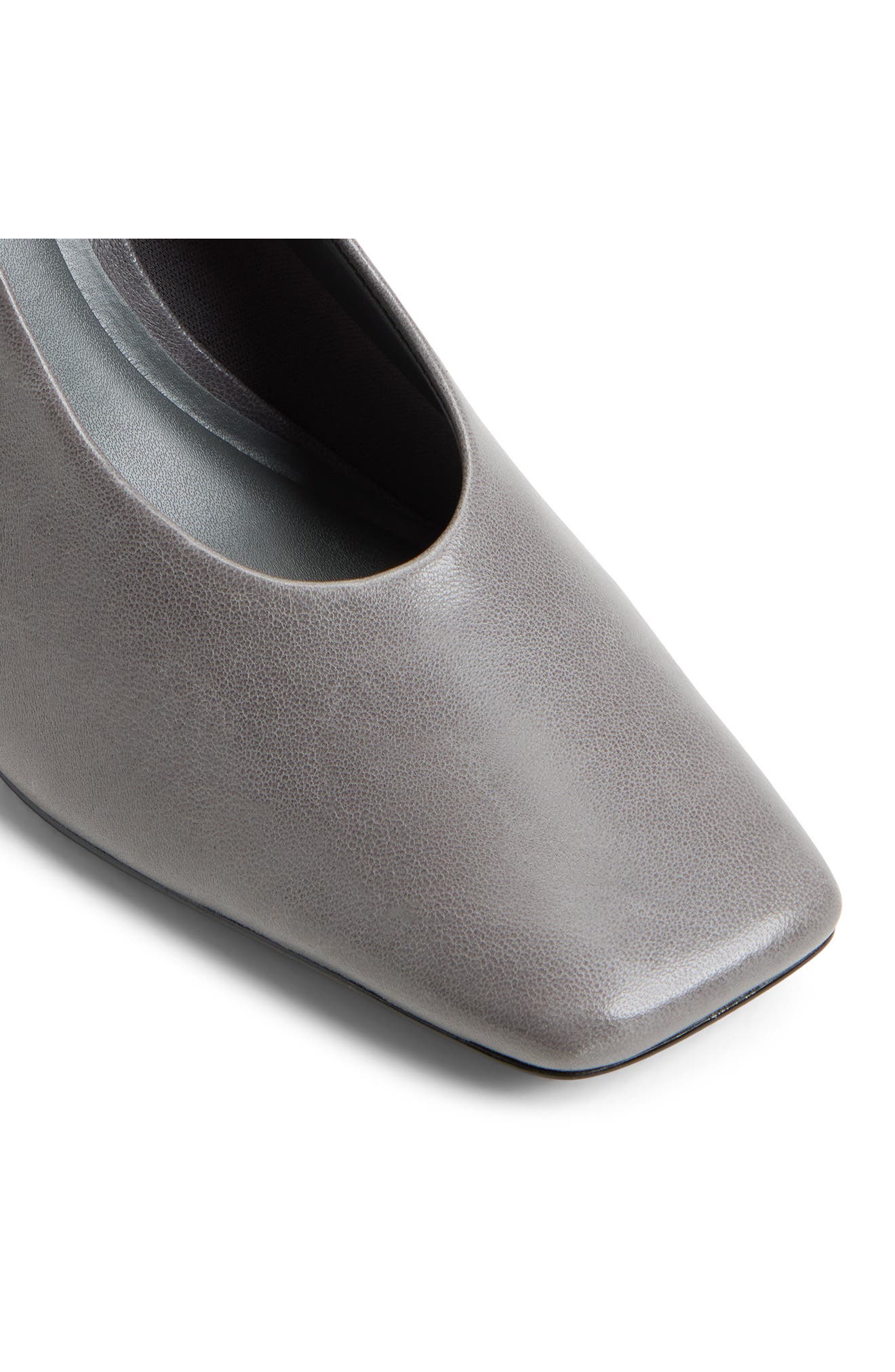 Velia Leather Pump, Alternate, color, DARK GREY