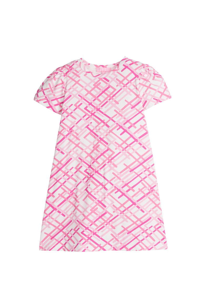Kids' Everyday Tee Dress, Alternate, color, Pink ZigZag