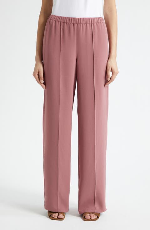 Mid-Rise Wide Leg Pants