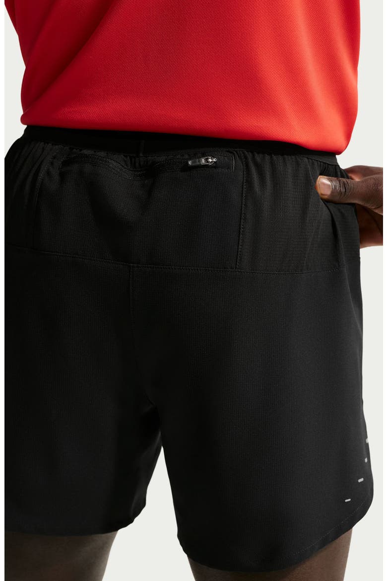Dri-FIT 5-Inch 2-in-1 Running Shorts, Alternate, color, BLACK/ REFLECTIVE SILVER