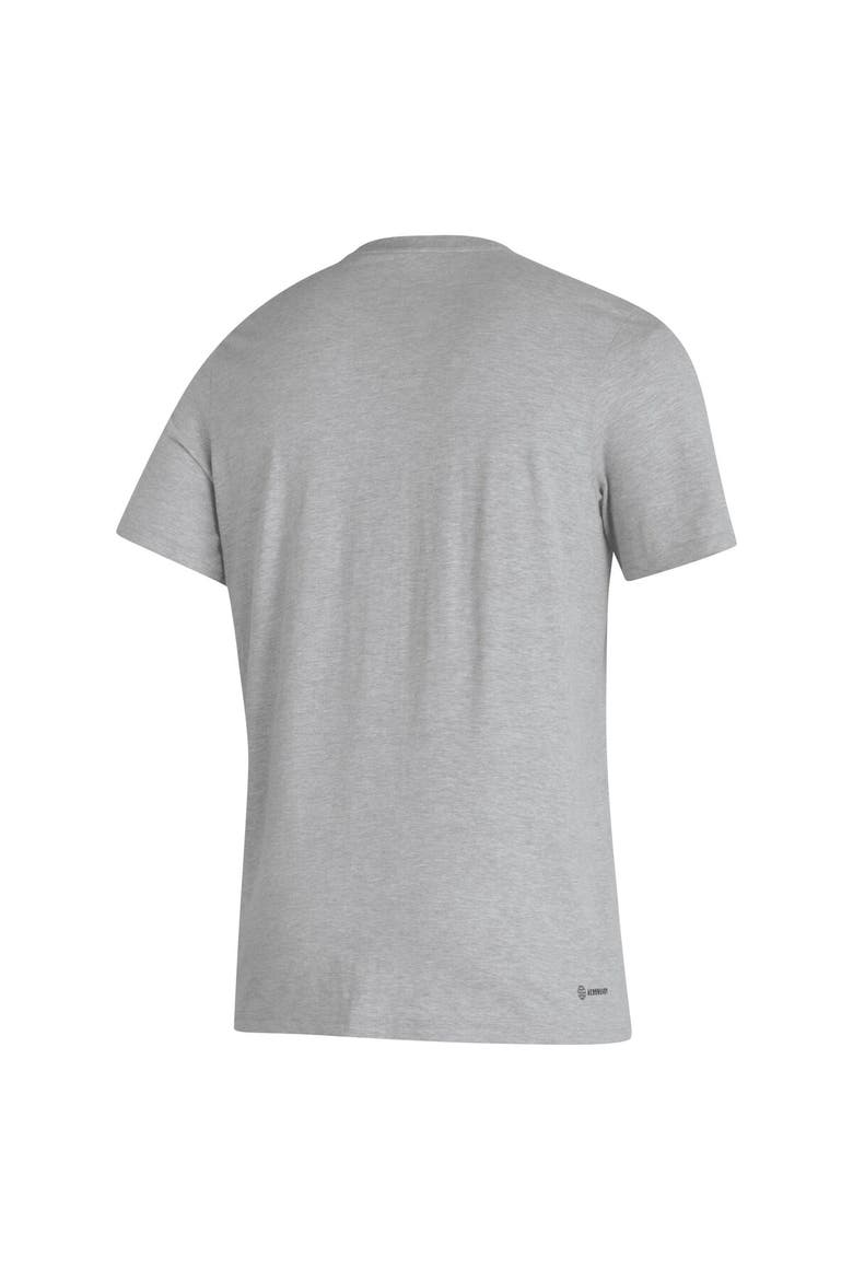 Men's adidas Gray Nebraska Huskers Primary Locker Logo Pre-Game AEROREADY T-Shirt, Alternate, color, Gray