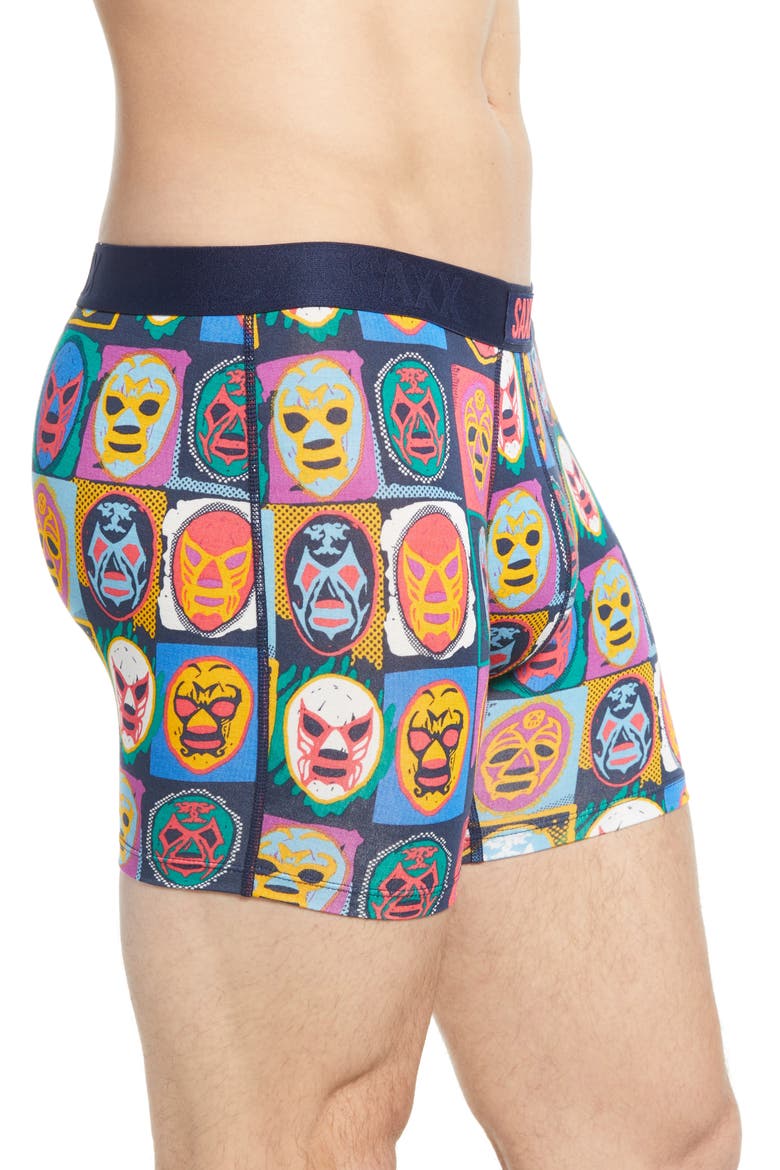 Vibe Luchadores Boxer Briefs, Alternate, color, NAVY LUCHA LIBRE