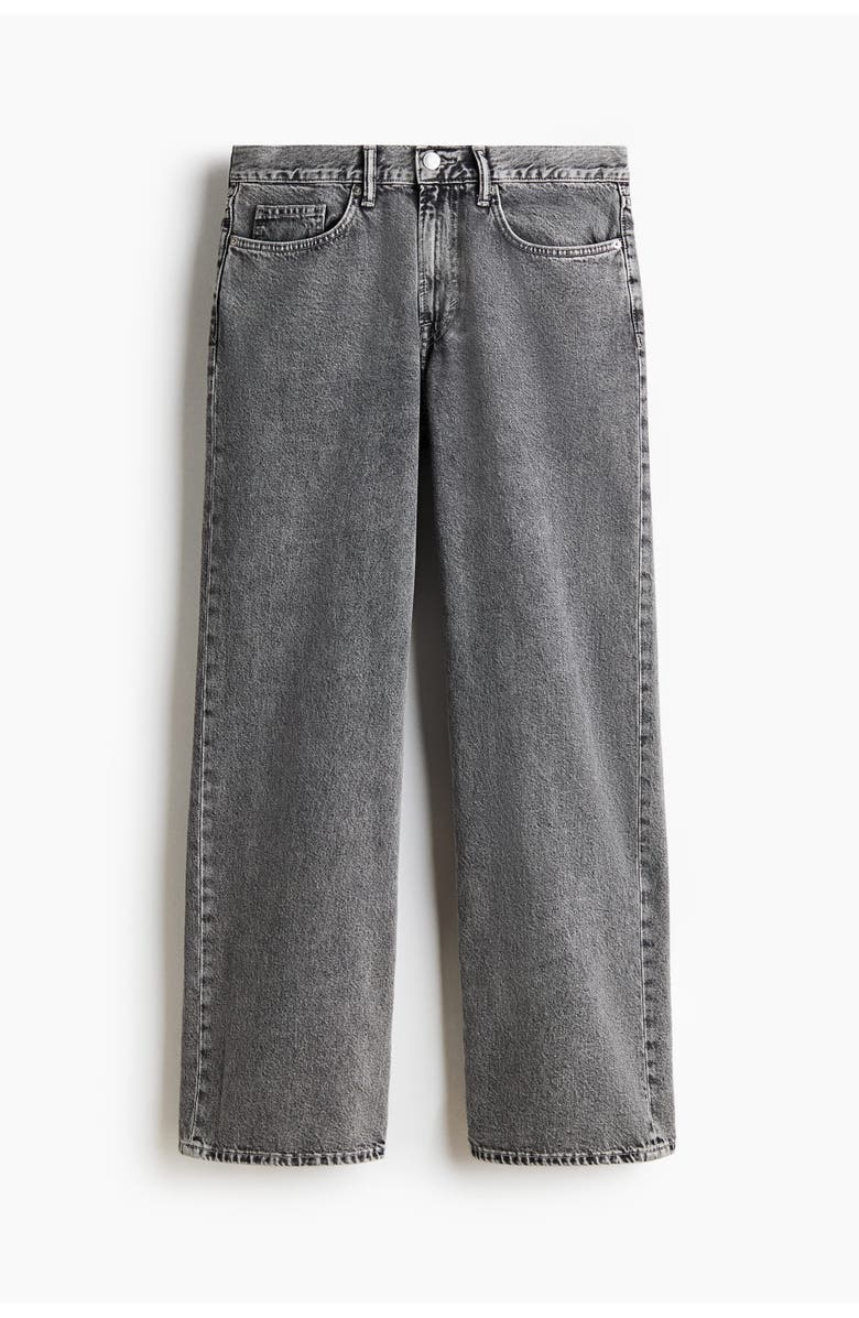 H&M Relaxed Jeans, Main, color, Denim Gray