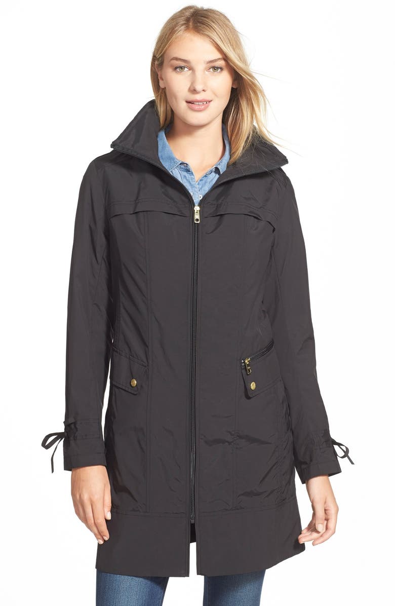 Cole Haan Signature Stand Collar Raincoat, Main, color, 