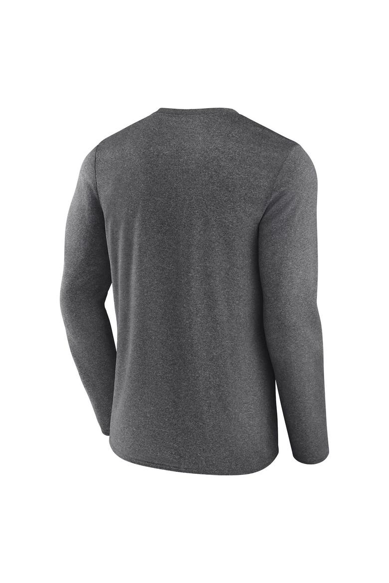 Men's Fanatics Branded Heather Charcoal Utah Jazz Where Legends Play Iconic Practice Long Sleeve T-Shirt, Alternate, color, Heather Charcoal