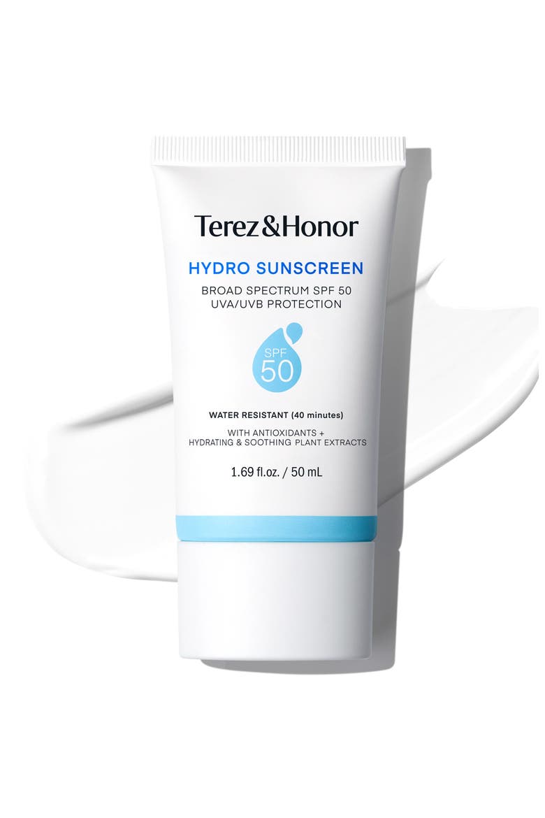 Hydro Sunscreen, Main, color, White, Blue