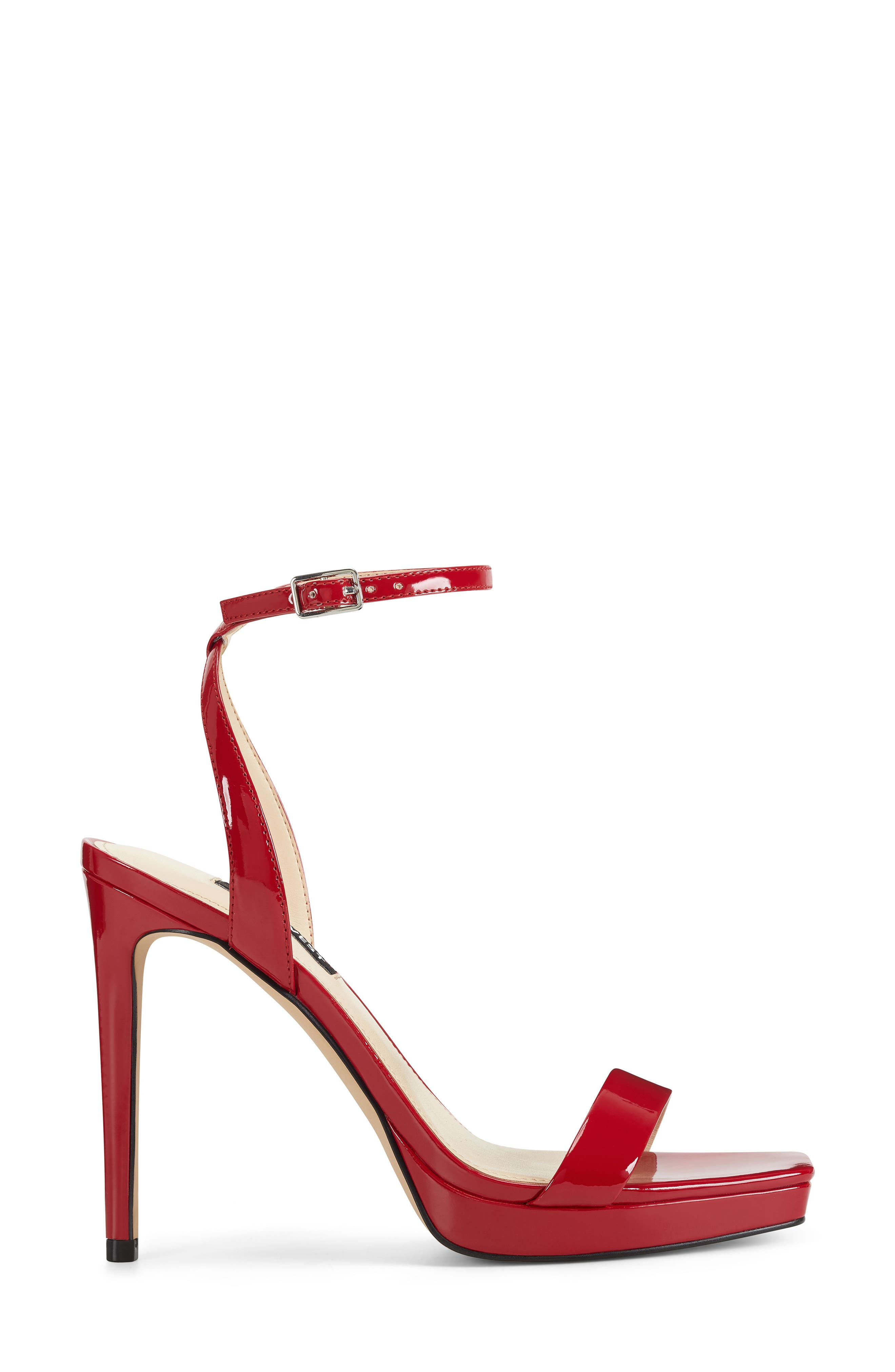 Zadie Platform Sandal, Alternate, color, DARK RED PATENT