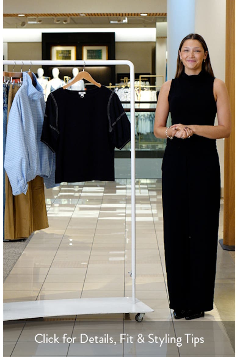 Puff Sleeve Cotton T-shirt video