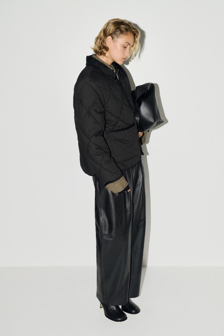 Quilted Jacket, Alternate, color, Black