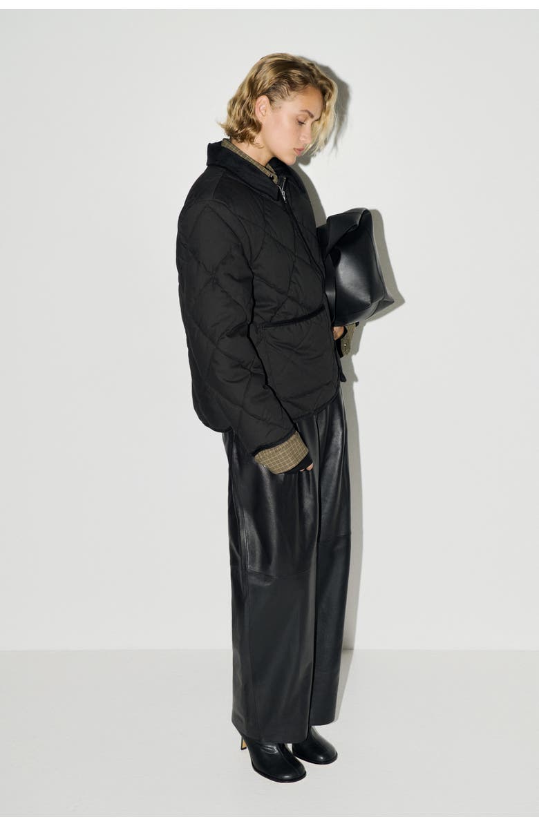 H&M Quilted Jacket, Alternate, color, Black