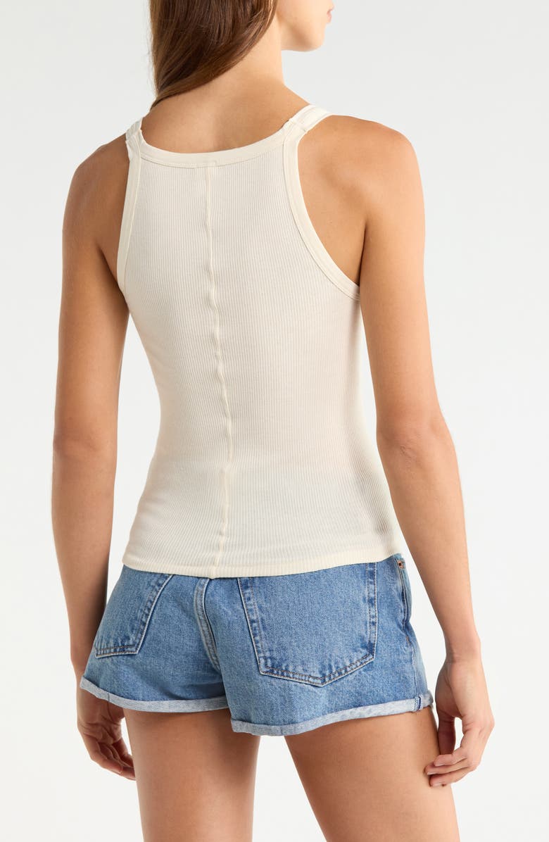 Re/Done Knotted Rib Tank, Alternate, color, Vintagewhite