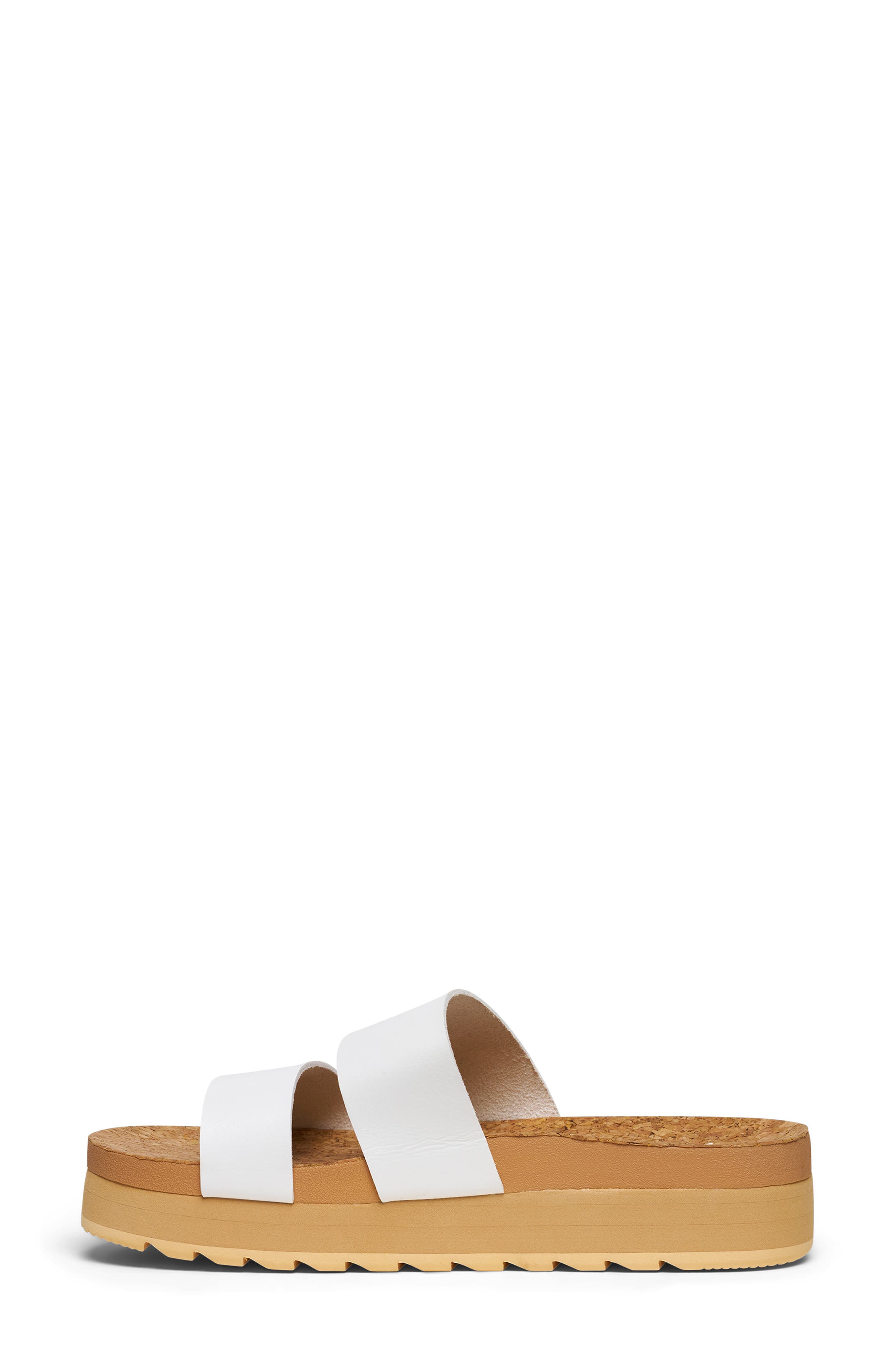 Alt-Itude Platform Sandal, Alternate, color, WHITE