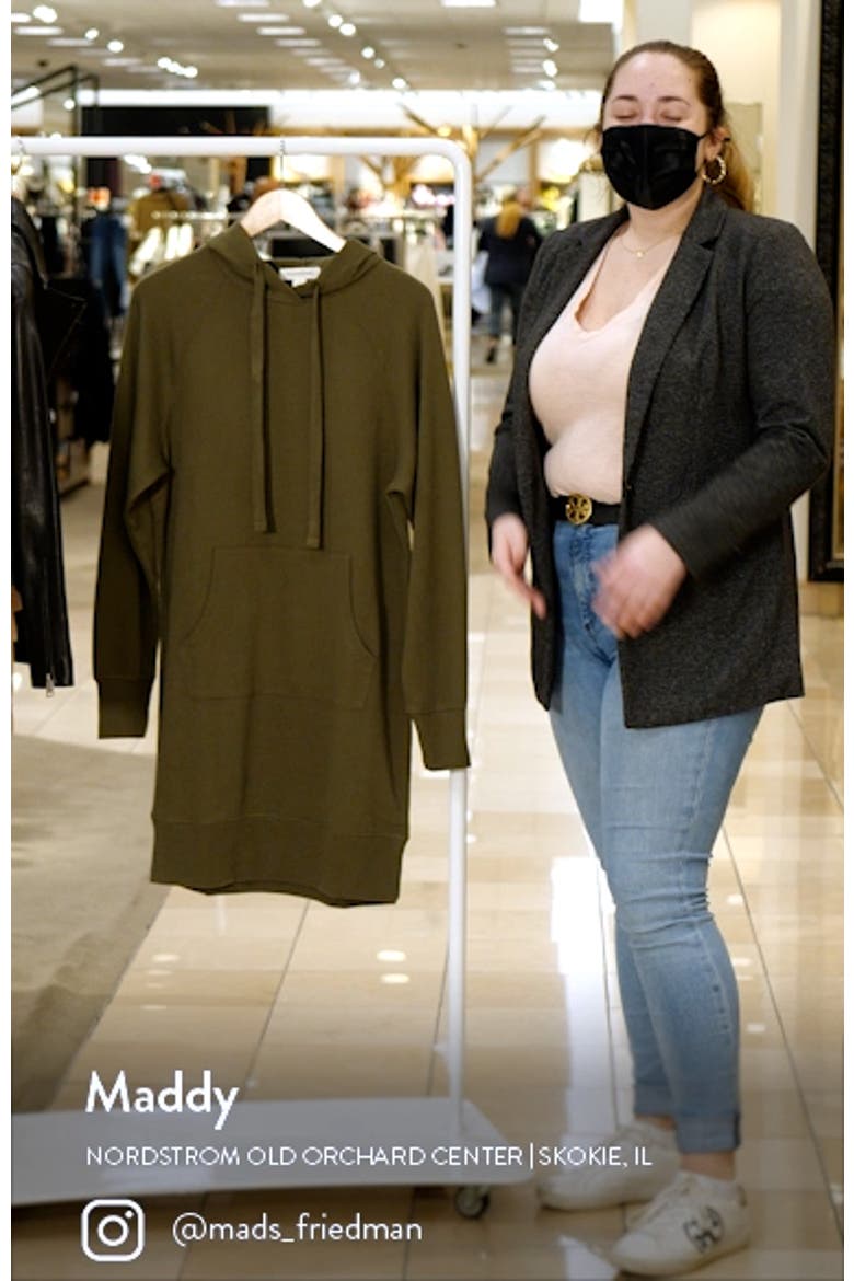 Organic Cotton Blend Long Sleeve Sweatshirt Dress video