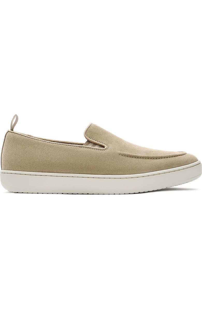 FitFlop Craft Q Mens Suede Moc Loafer, Alternate, color, Faded Sand
