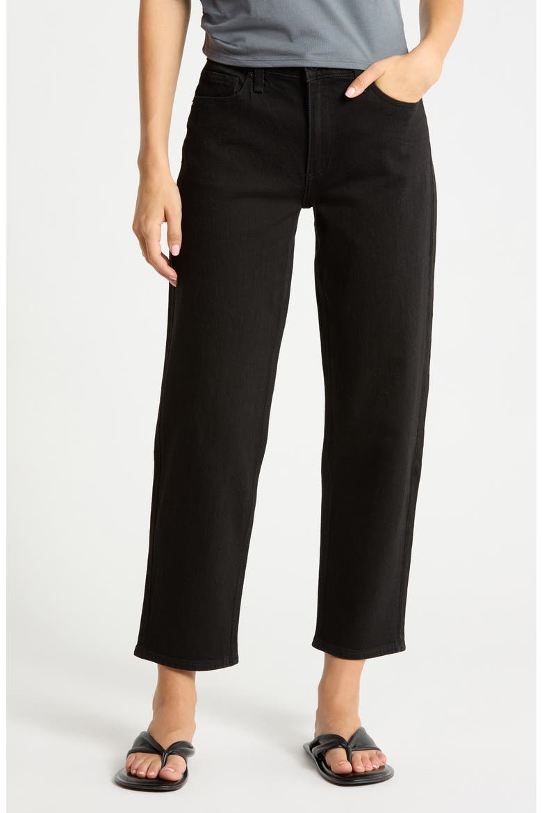Dylan Low Rise Baggy Boyfriend Jeans, Main, color, BLACK