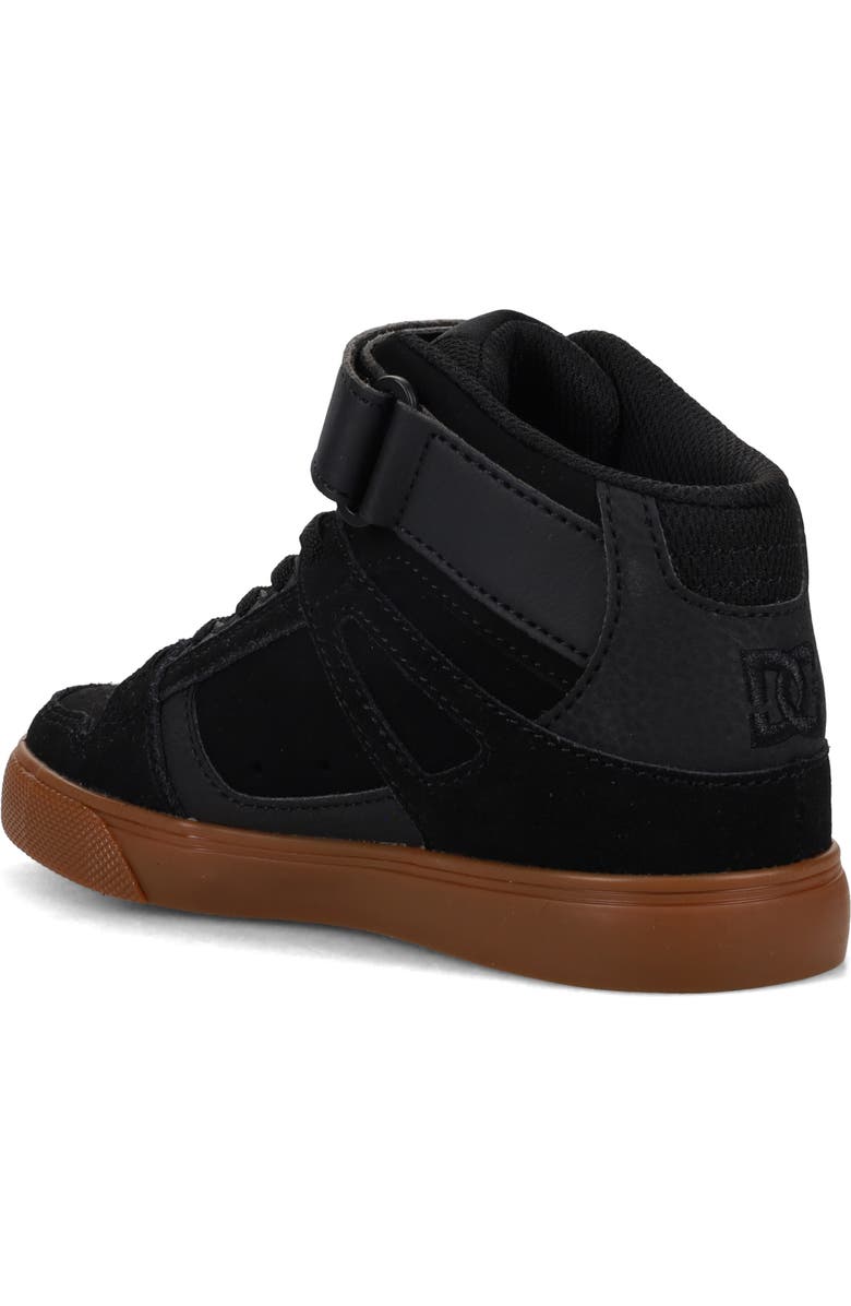 DC Shoes Kids' Pure HI High Top Sneaker, Alternate, color, Black/ Gum
