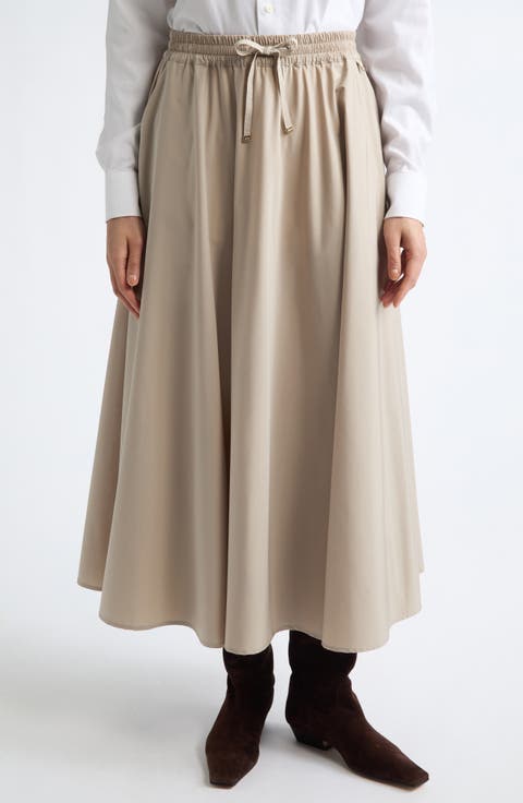 Stretch Modal Midi Skirt