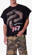 mnml Snake Graphic Cutoff T-Shirt