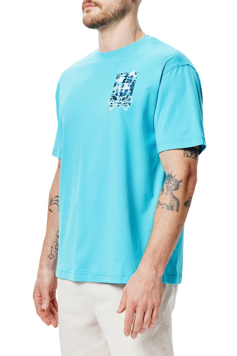 Isaac Relaxed Fit Graphic T-Shirt, Alternate, color, MAUI BLUE