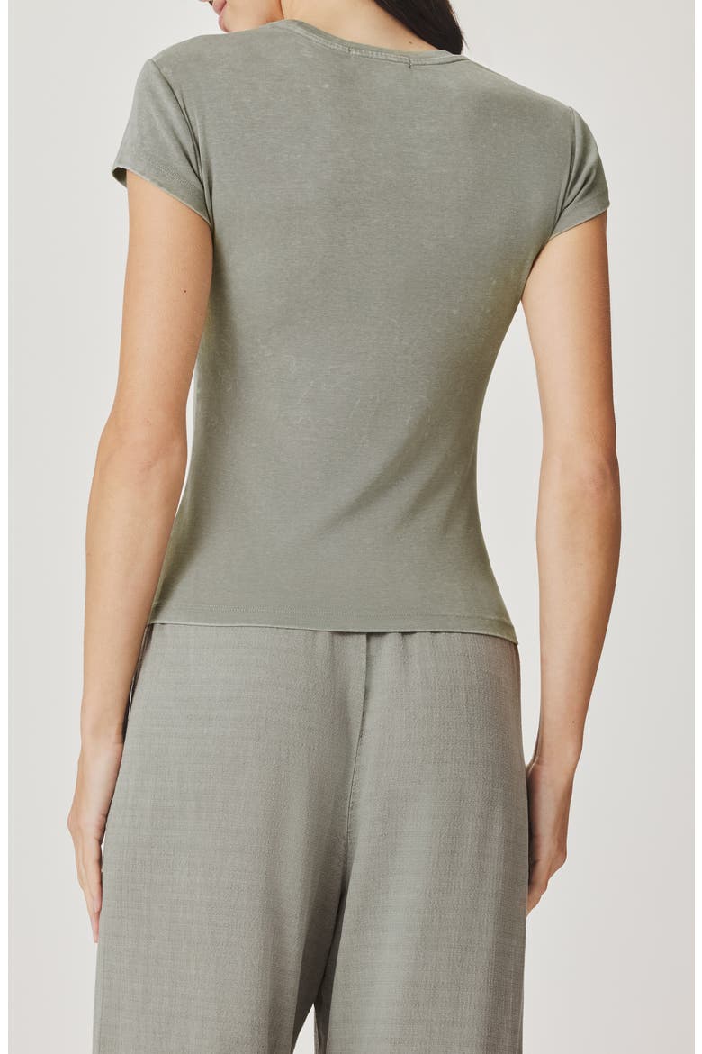 Josie Stretch Jersey T-Shirt, Alternate, color, EUCALYPTUS GREEN
