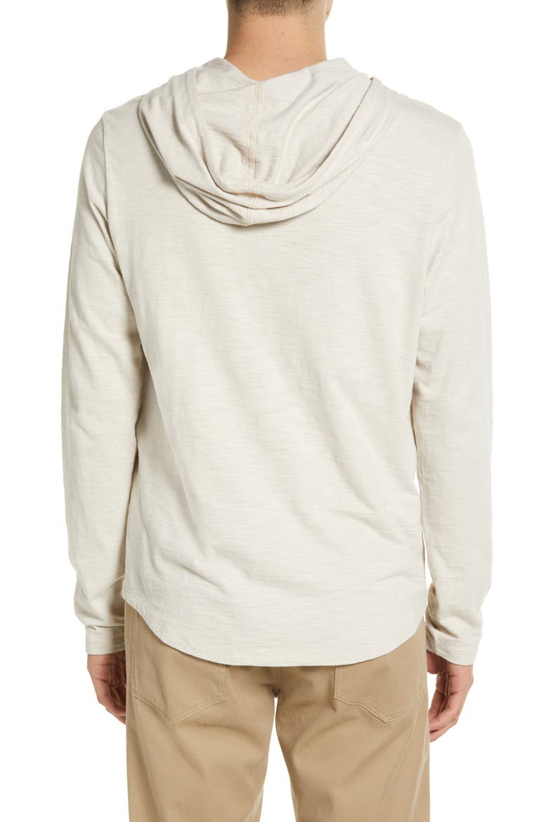 Regular Fit Slub Hoodie, Alternate, color, DESERT SAND