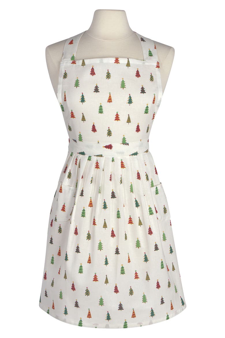 Merry & Bright Apron, Main, color, WHITE
