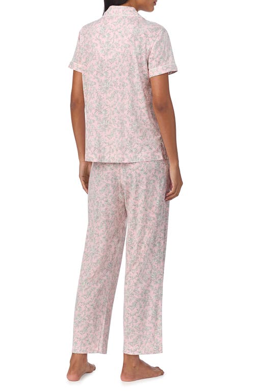 Ralph Lauren Lauren  Print Pajamas In Blush Floral