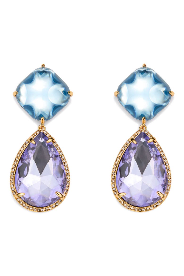 Candy Stone Drop Earrings, Main, color, BLUE