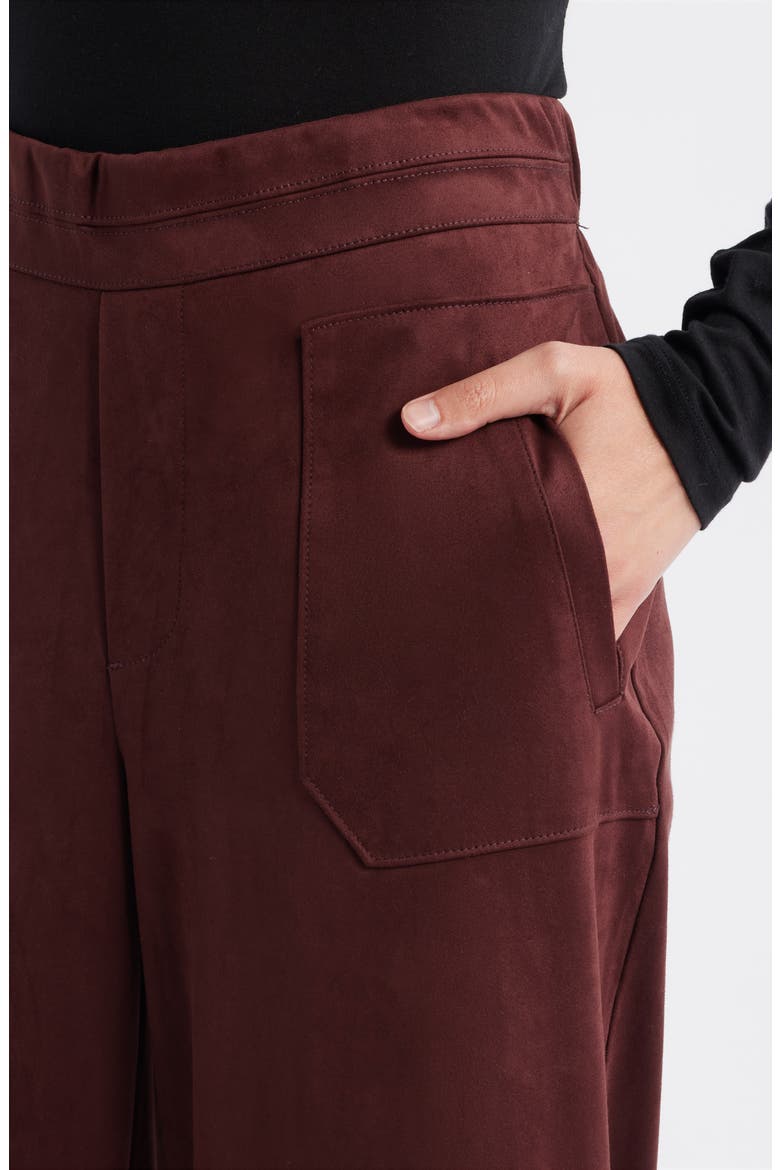 Skyrise Patch Pocket Wide Leg Pants, Alternate, color, OXBLOOD